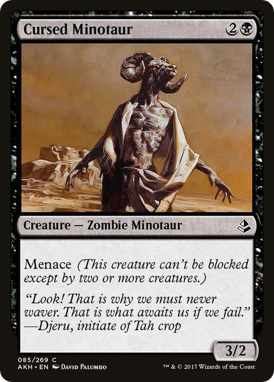 Cursed Minotaur 85 Amonkhet MTG C NM