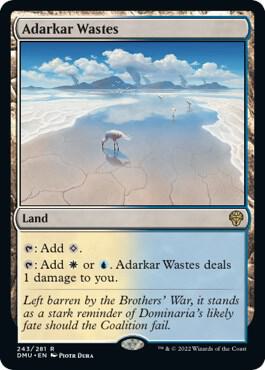 Adarkar Wastes 243 Dominaria United MTG R NM
