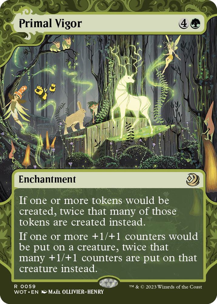 Primal Vigor 59 Wilds of Eldraine: Enchanting Tales MTG R NM