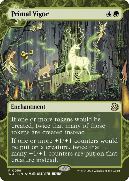Primal Vigor 59 Wilds of Eldraine: Enchanting Tales MTG R NM