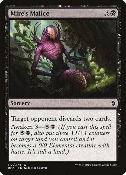 Mire's Malice 117 Battle for Zendikar MTG C LP