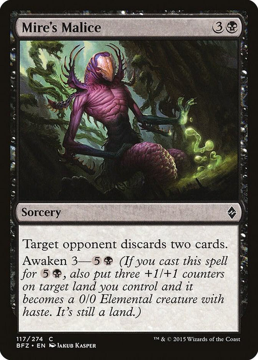 Mire's Malice 117 Battle for Zendikar MTG C LP