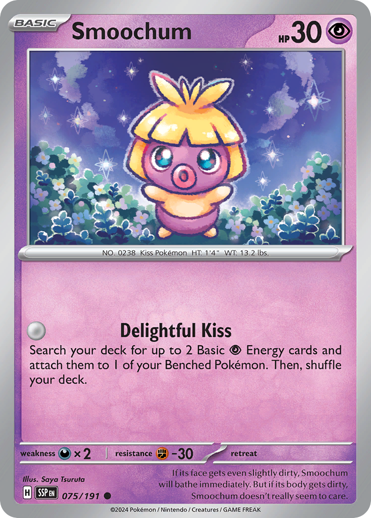 Smoochum 075/191 Surging Sparks Pokemon C NM
