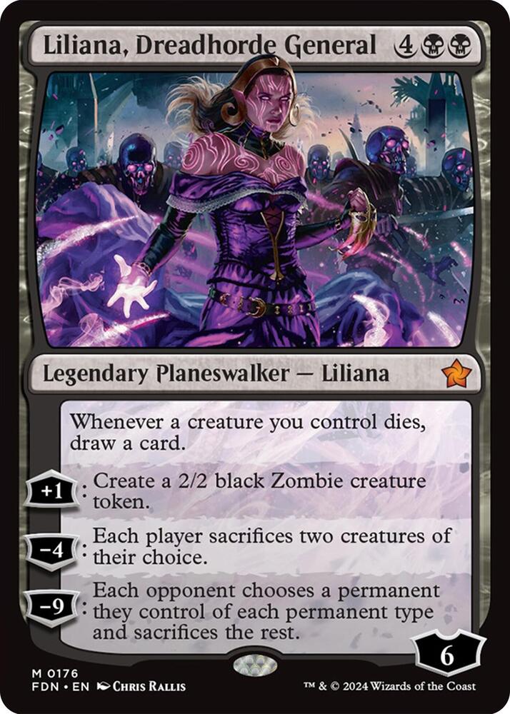 Liliana, Dreadhorde General 176 Foundations MTG Mythic NM