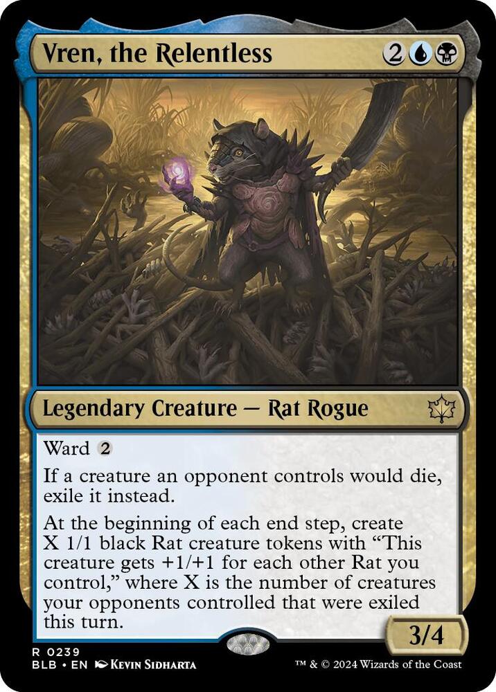 Vren, the Relentless 239 Bloomburrow MTG R NM