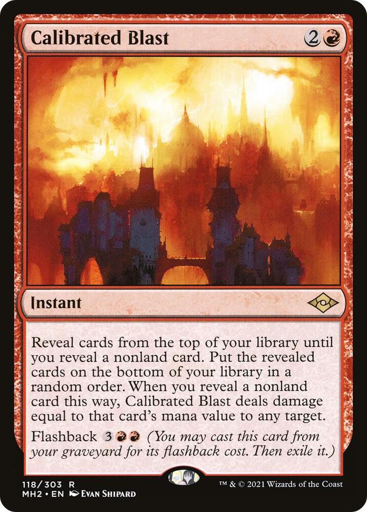Calibrated Blast 118 Modern Horizons 2 MTG R NM