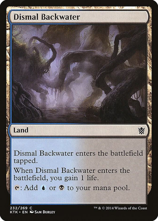 Dismal Backwater 232 Khans of Tarkir MTG C NM