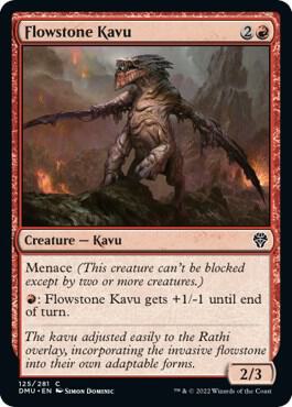Flowstone Kavu 125 Dominaria United MTG C NM