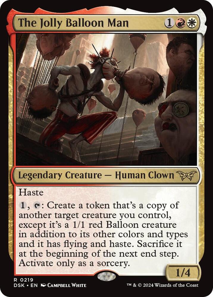 The Jolly Balloon Man 219 Duskmourn: House of Horror MTG R NM
