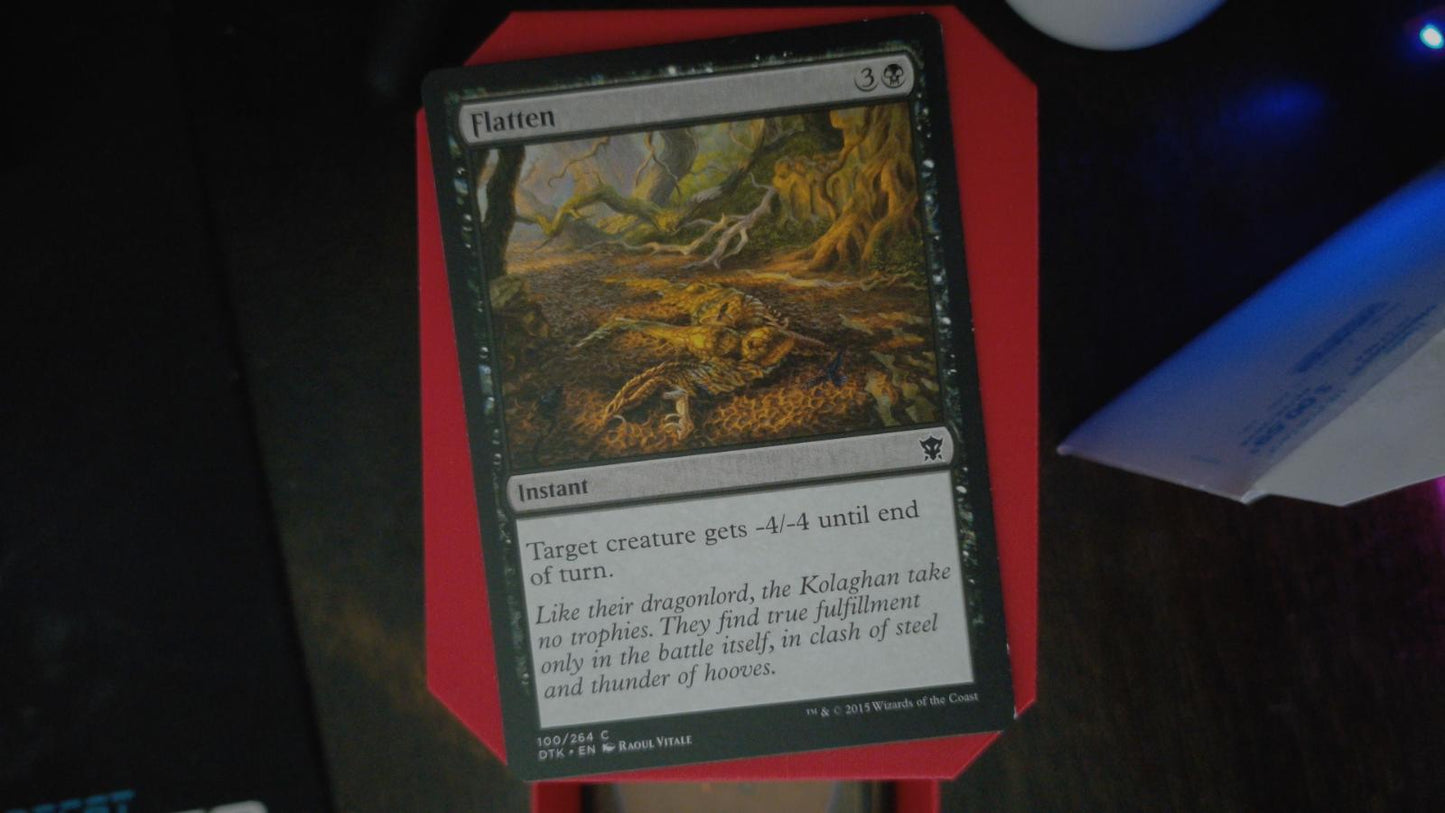 Flatten 100 Dragons of Tarkir MTG C LP