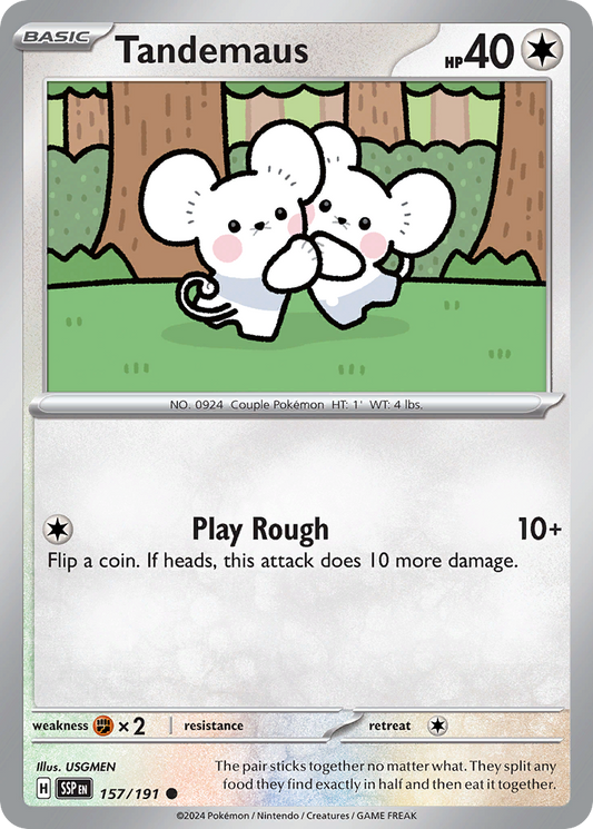 Tandemaus 157/191 Surging Sparks Pokemon C NM