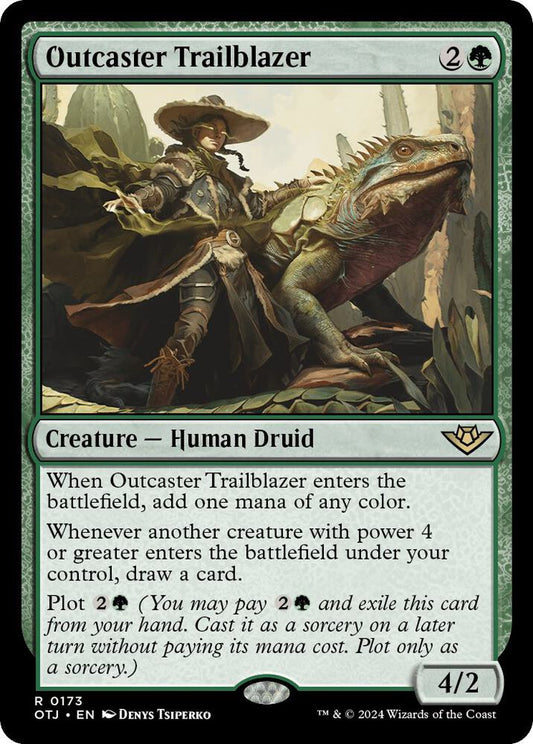 Outcaster Trailblazer 173 Outlaws of Thunder Junction MTG R NM