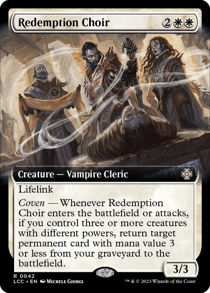 Redemption Choir (Extended Art) 42 Commander: The Lost Caverns of Ixalan MTG NM