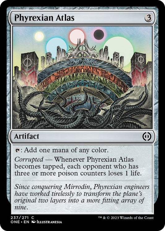 Phyrexian Atlas 237 Phyrexia: All Will Be One MTG C NM