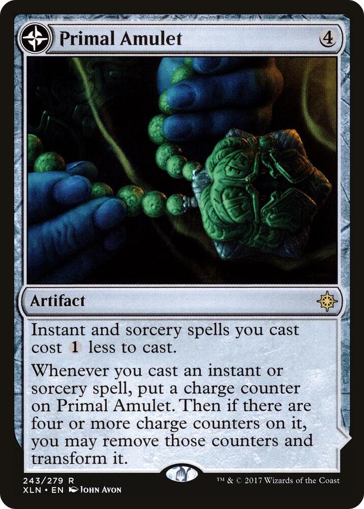 Primal Amulet 243 Ixalan MTG R NM