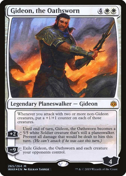 Gideon, the Oathsworn 265 War of the Spark MTG Mythic Foil NM