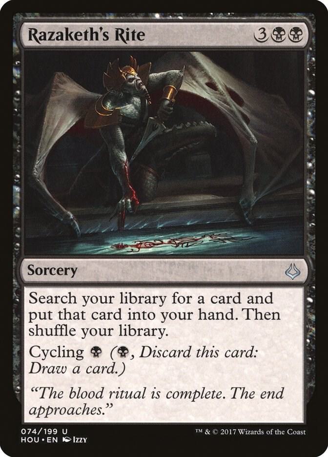 Razaketh's Rite 74 Hour of Devastation MTG UC LP