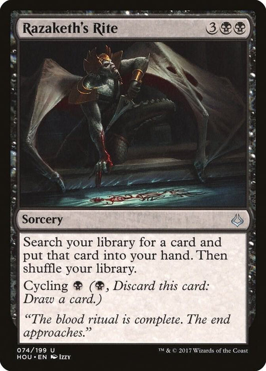 Razaketh's Rite 74 Hour of Devastation MTG UC LP