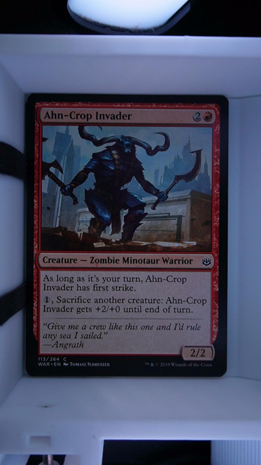 Ahn-Crop Invader 113 War of the Spark MTG C NM