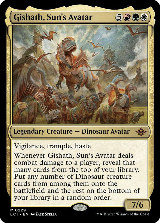 Gishath, Sun's Avatar 229 The Lost Caverns of Ixalan MTG Mythic NM