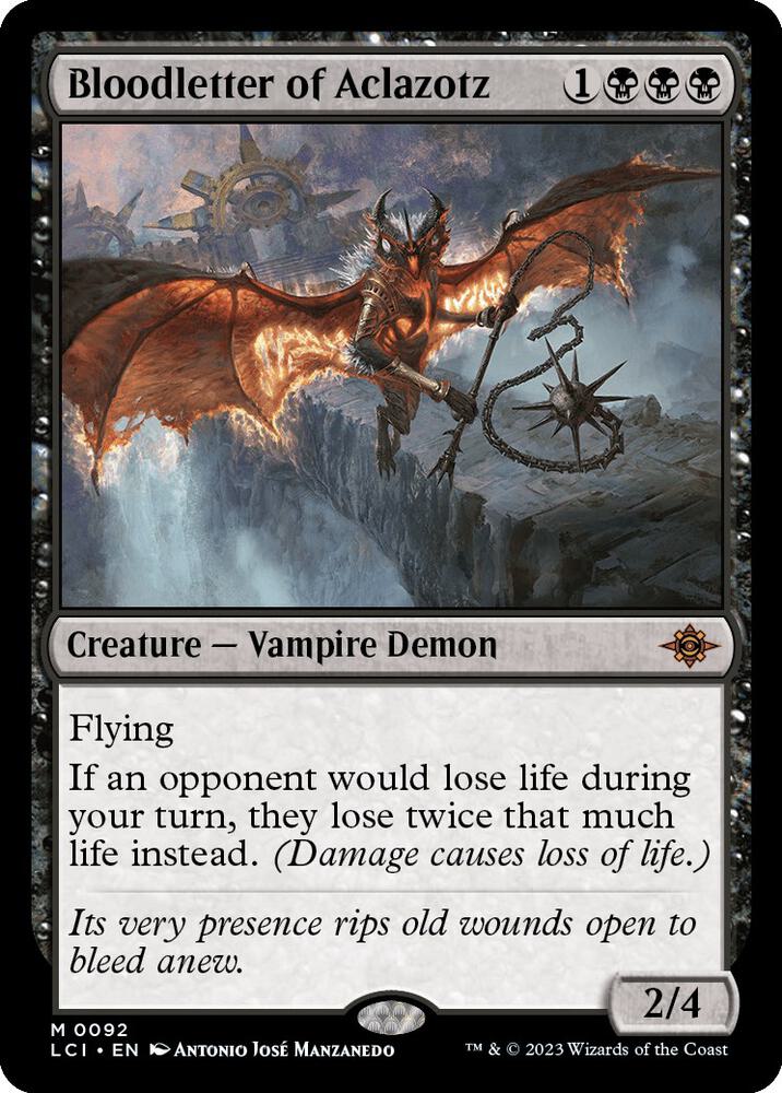 Bloodletter of Aclazotz 92 The Lost Caverns of Ixalan MTG Mythic NM