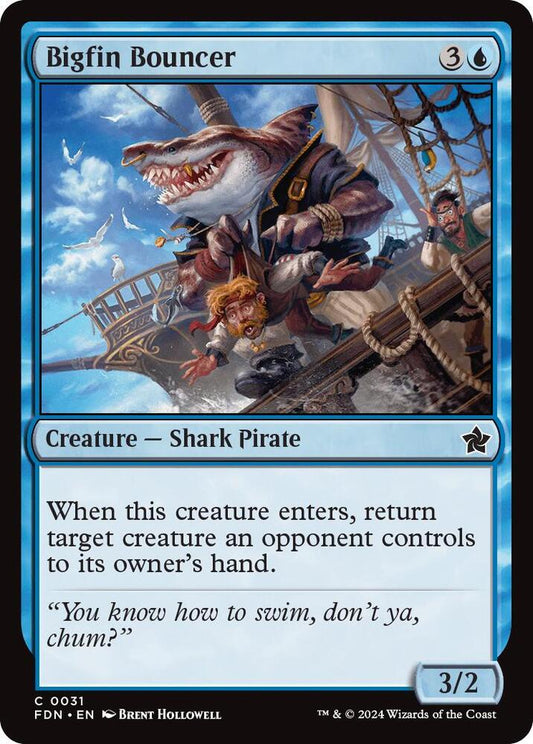 Bigfin Bouncer 31 Foundations MTG C NM