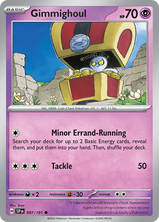 Gimmighoul 097/191 Surging Sparks Pokemon C NM