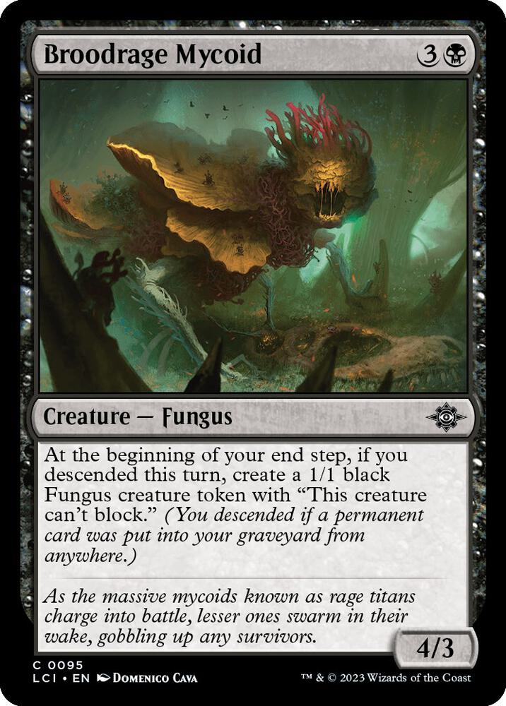 Broodrage Mycoid 95 The Lost Caverns of Ixalan MTG C NM