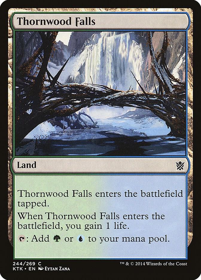 Thornwood Falls 244 Khans of Tarkir MTG C NM