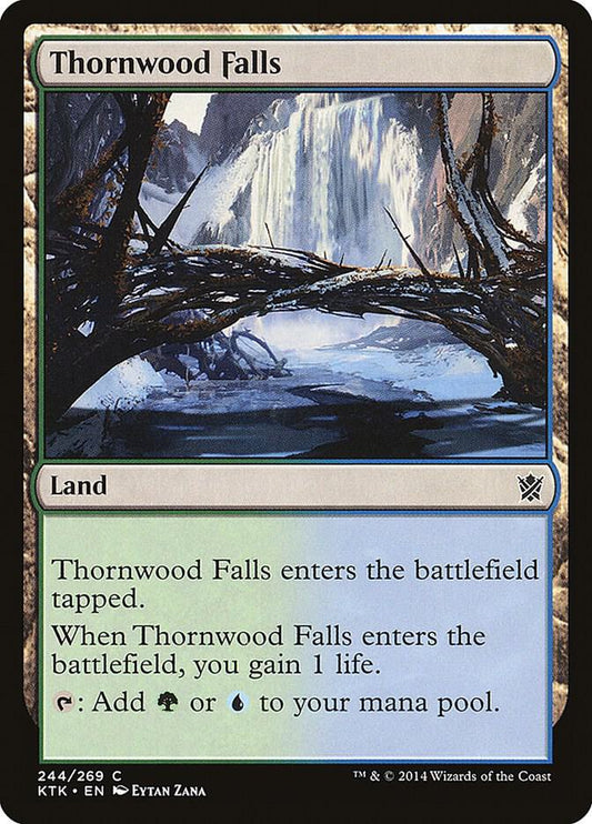 Thornwood Falls 244 Khans of Tarkir MTG C NM