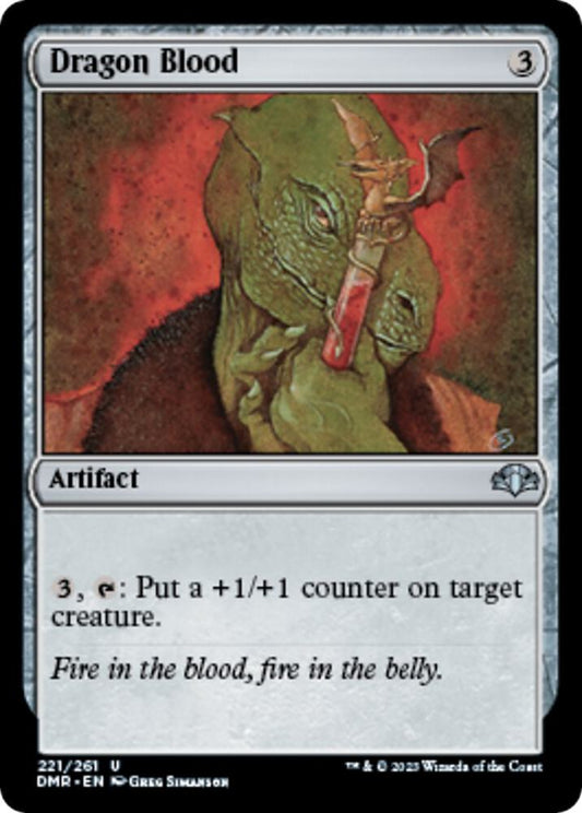 Dragon Blood 221 Dominaria Remastered MTG UC NM
