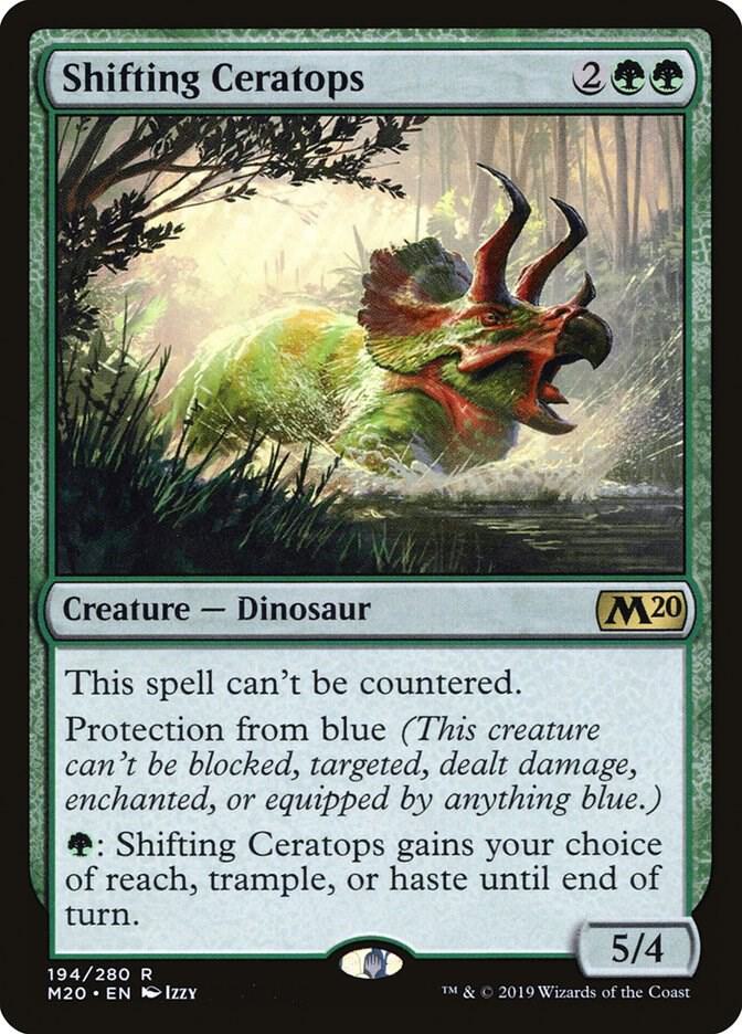 Shifting Ceratops 194 Core Set 2020 MTG R NM