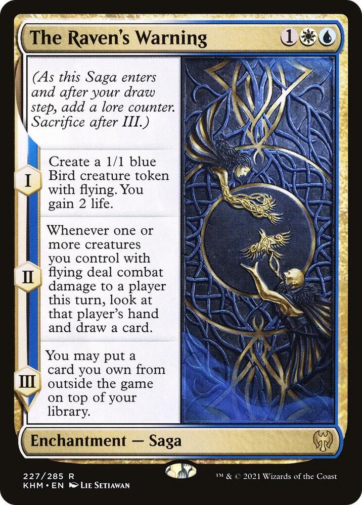 The Raven's Warning 227 Kaldheim MTG R NM