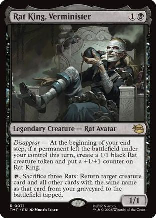 Rat King, Verminister 0071 Teenage Mutant Ninja Turtles MTG R NM