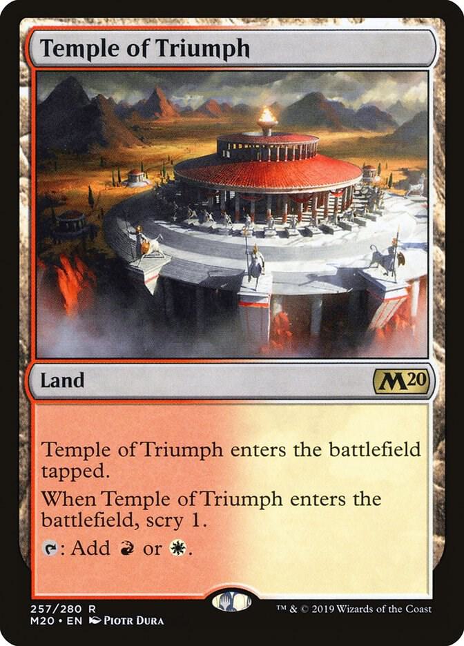 Temple of Triumph 257 Core Set 2020 MTG R NM