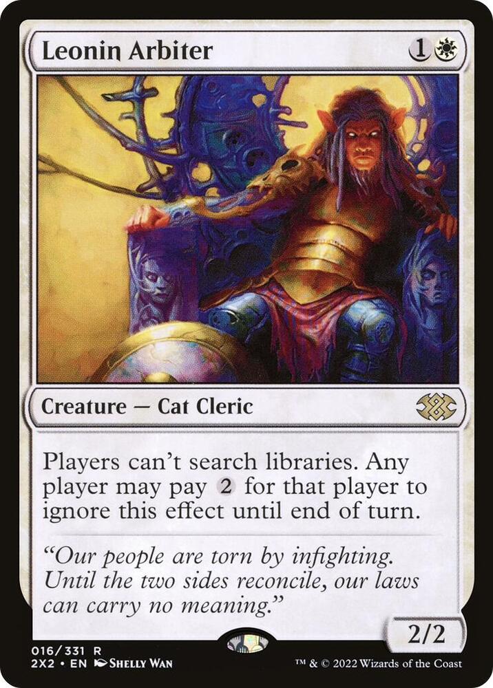 Leonin Arbiter 16 Double Masters 2022 MTG R NM