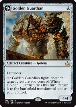 Golden Guardian 179 Rivals of Ixalan MTG R NM