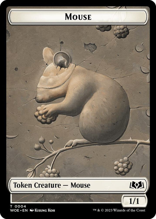 Mouse Token 4 Wilds of Eldraine MTG Token NM