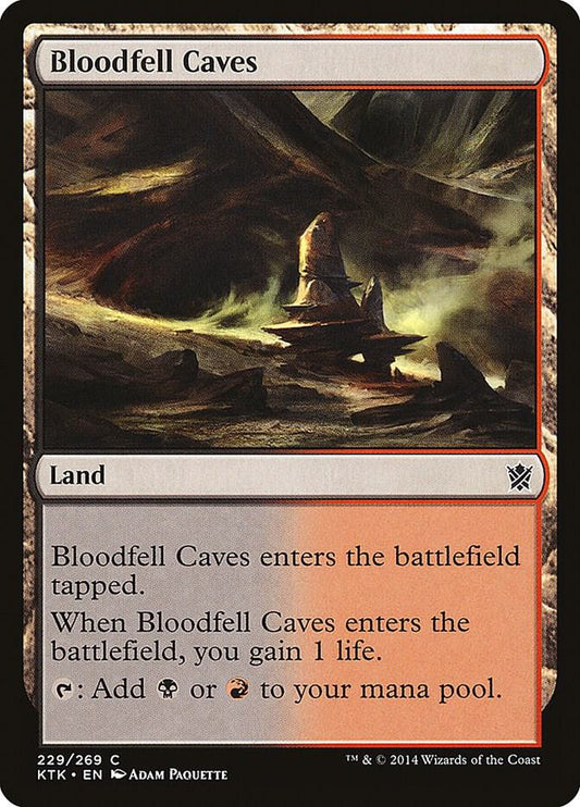 Bloodfell Caves 229 Khans of Tarkir MTG C NM