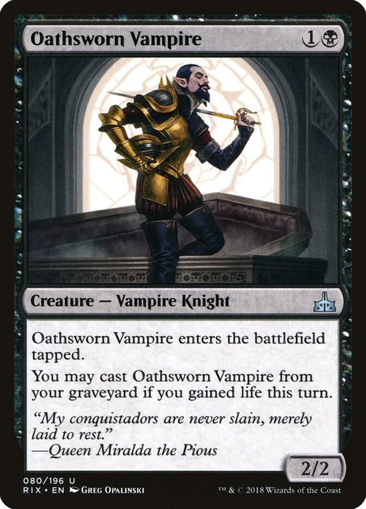 Oathsworn Vampire 80 Rivals of Ixalan MTG UC LP