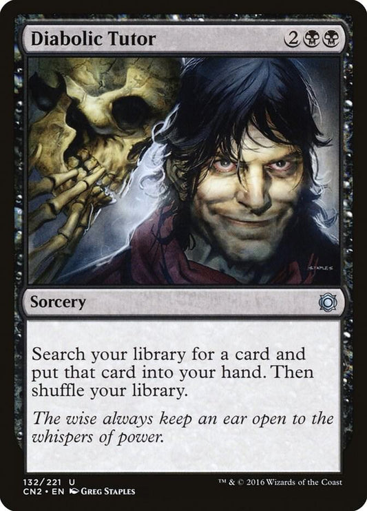 Diabolic Tutor 132 Conspiracy: Take the Crown MTG UC LP