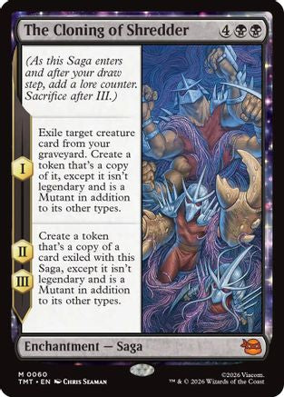The Cloning of Shredder 0060 Teenage Mutant Ninja Turtles MTG Mythic NM