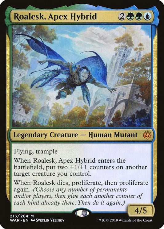 Roalesk, Apex Hybrid 213 War of the Spark MTG Mythic NM