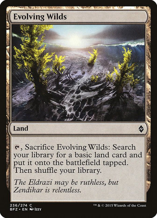 Evolving Wilds 236 Battle for Zendikar MTG C NM