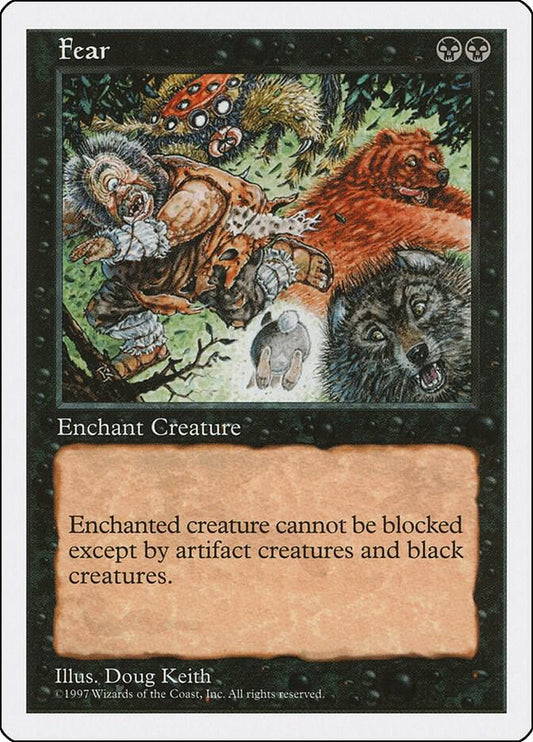 Fear Fifth Edition MTG C LP