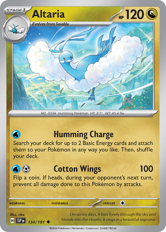 Altaria 134/191 Surging Sparks Pokemon UC NM
