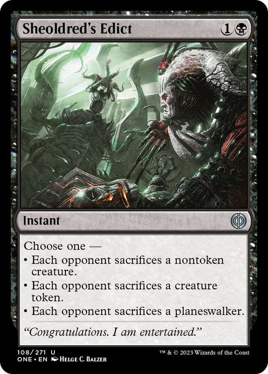 Sheoldred's Edict 108 Phyrexia: All Will Be One MTG UC NM