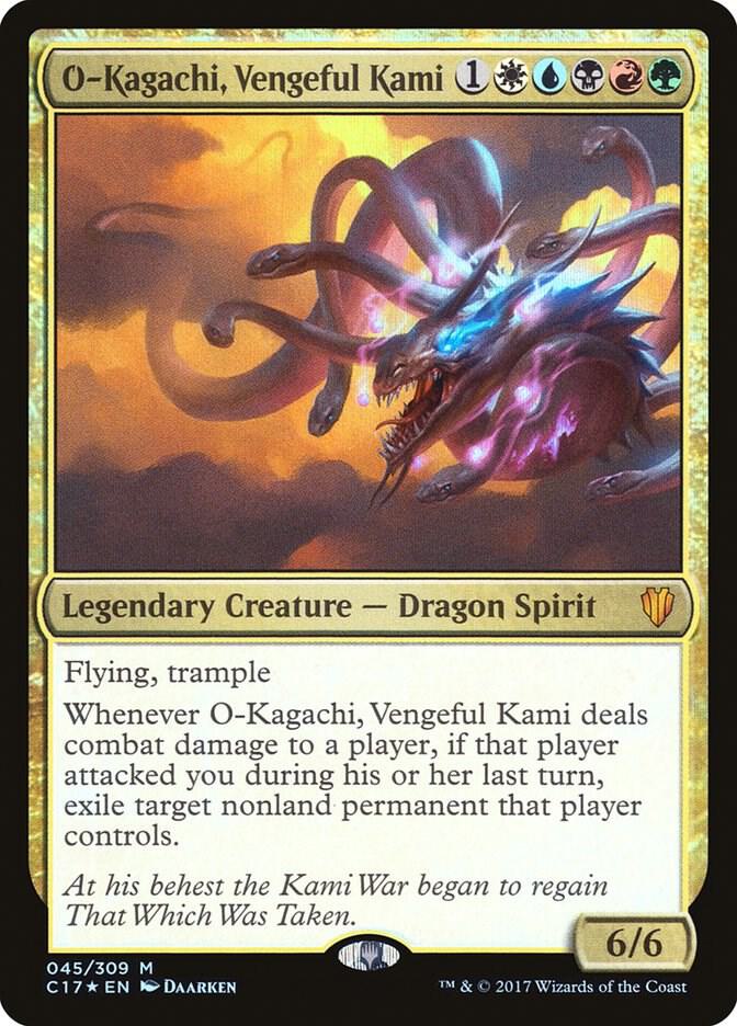 O-Kagachi, Vengeful Kami 45 Commander 2017 MTG Mythic Foil LP