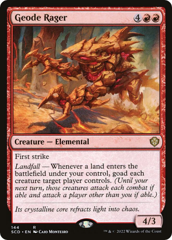 Geode Rager 144 Starter Commander Decks MTG R NM
