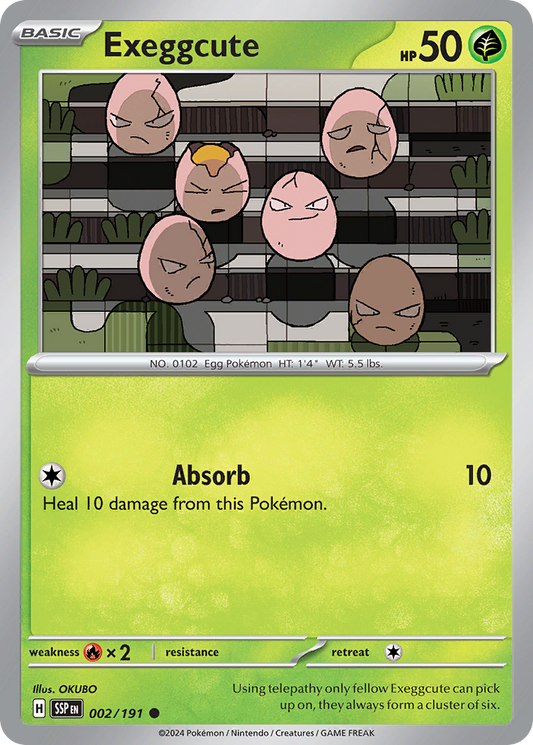 Exeggcute 002/191 Surging Sparks Pokemon C NM